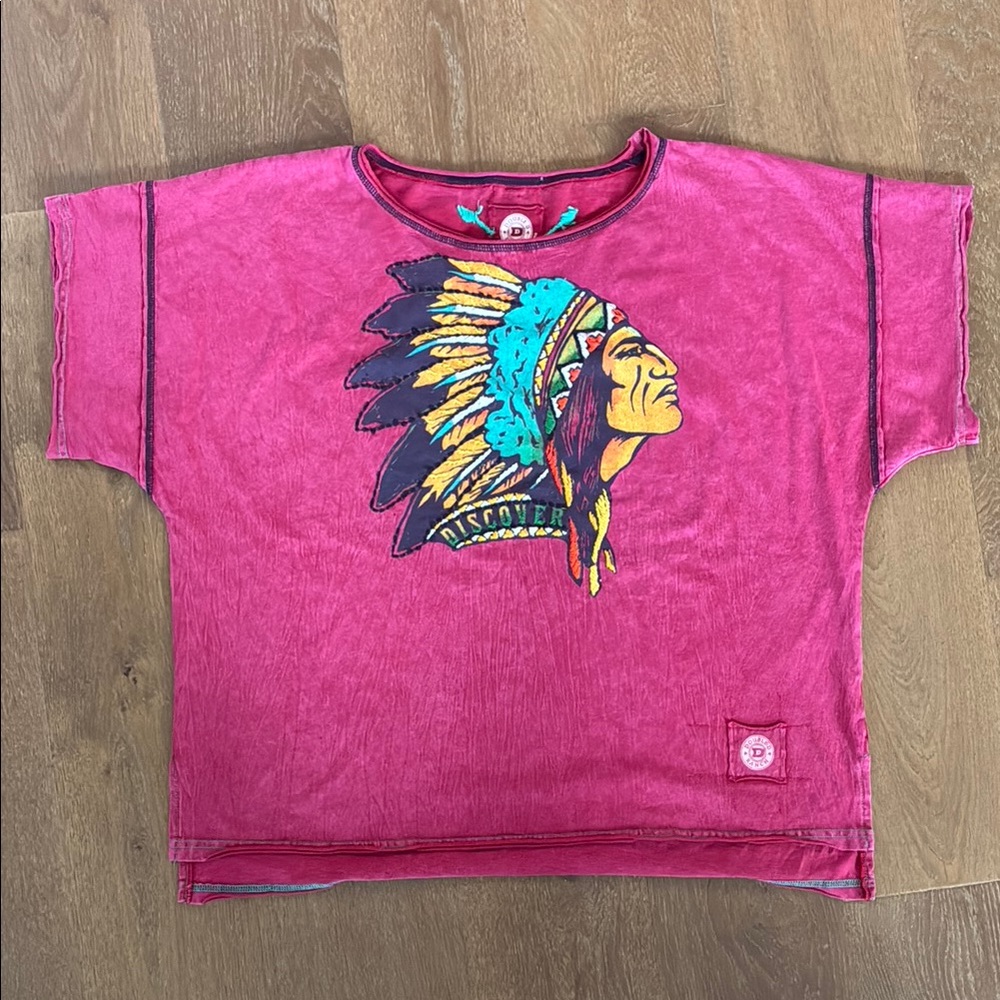 Double D Ranch Fuchsia Graphic Short Sleeve Tee
